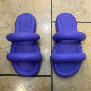 Cute Melissa purple rubber sandals size 7 US